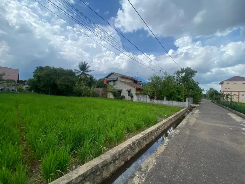 Tanah Siap Bangun Parit Bugis Depan Masjid Jalan Aspal Lebar