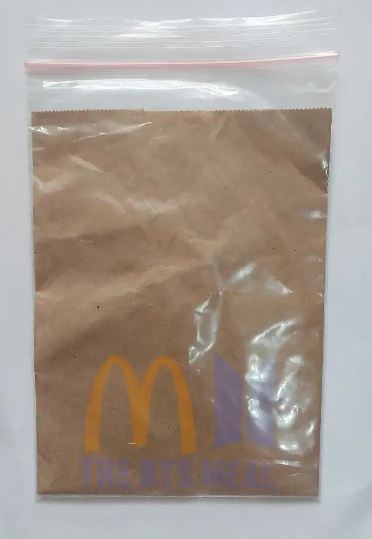 BTS x McD Meal Paperbag NEW! Limited Edition 2021