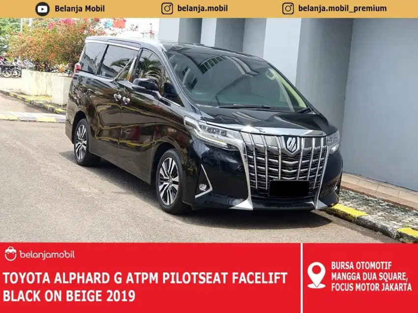 [ WARRANTY ] Toyota Alphard G ATPM Pilotseat Black hitam 2019/2020