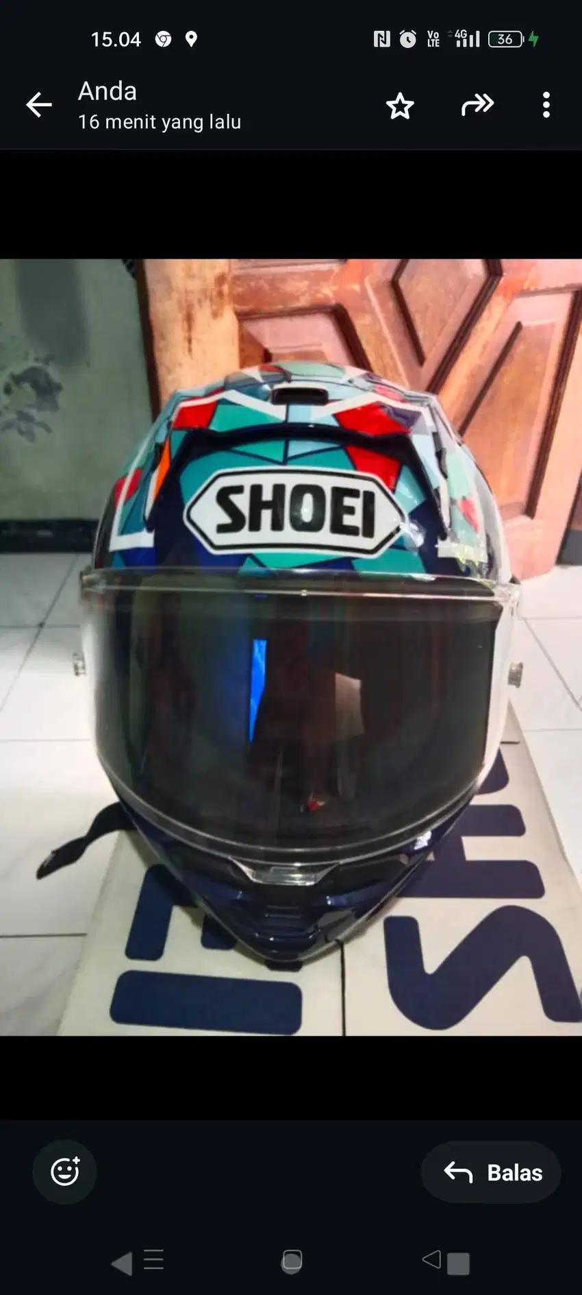 Jual helm SHOEI X FIFTEEN  MARQUEC Size L 59CM