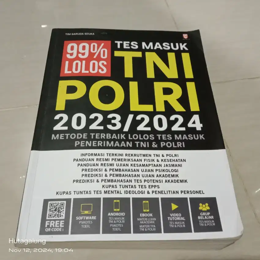 Buku tes masuk TNI/Polri 2023/2024