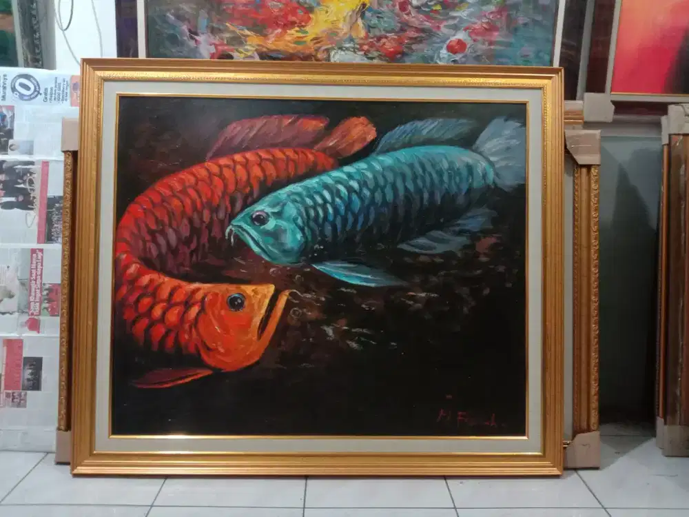 Lukisan ikan arwana