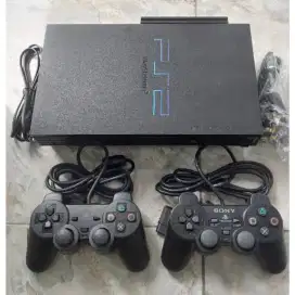 PS2 Fat hardisk Matrix 80GB mulus game banyak