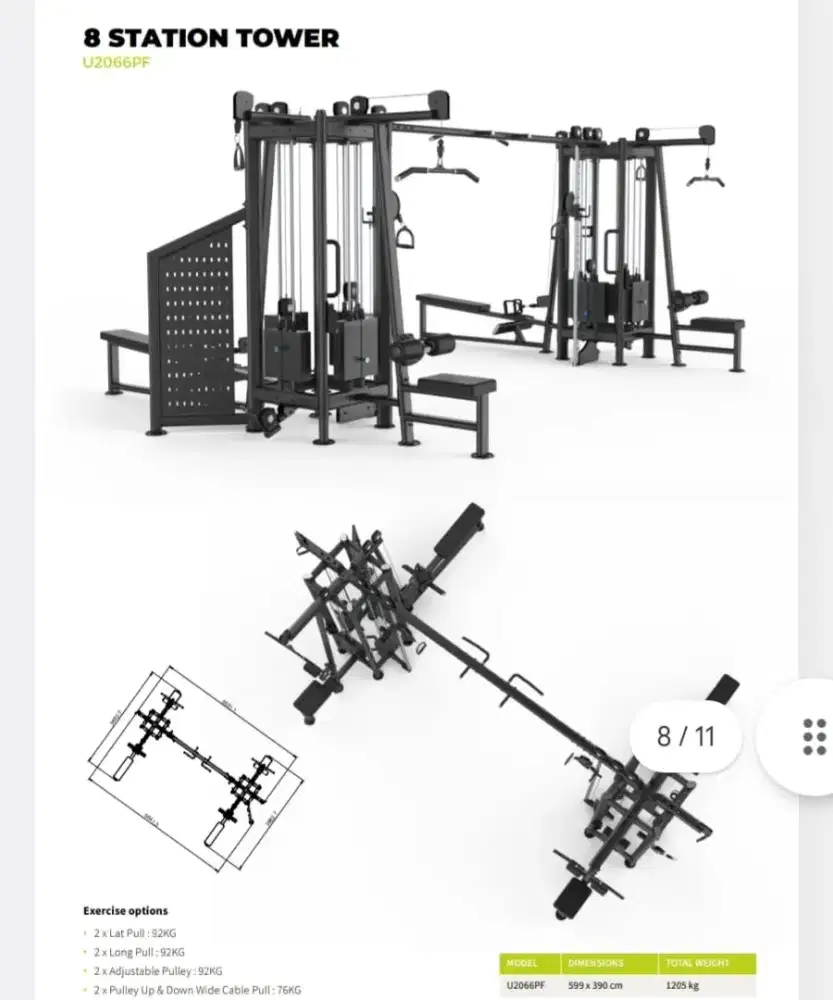 Cablecrosover 8 station