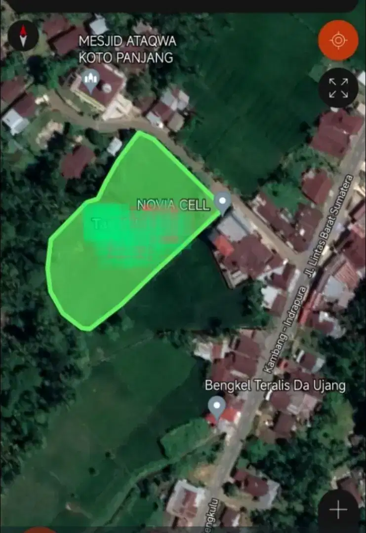 Dijual tanah, strategis pinggir jalan