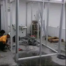 Pasang Partisi Plafon Gypsum PVC Jendela Pintu Alumunium