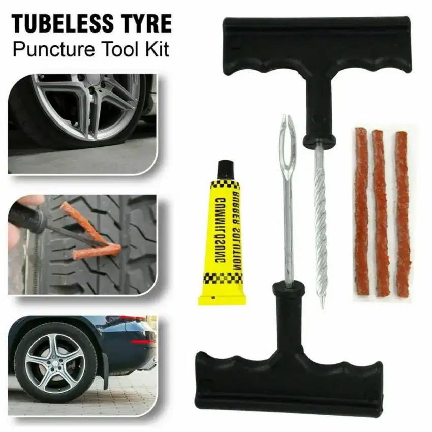 Peralatan Tambal Ban Tubles Mobil Sepeda Motor Tubeless Set Tire Tool