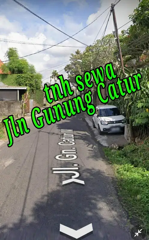 Disewakan Tanah di Jln Gunung Catur IV Gatsu Barat Denpasar Bali