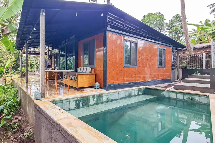 Disewakan Villa 2 Kamar Tidur dengan Natural Water Pool di Singapadu