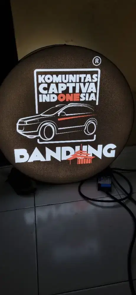 Neon box custom huruf timbul akrilik led stainless