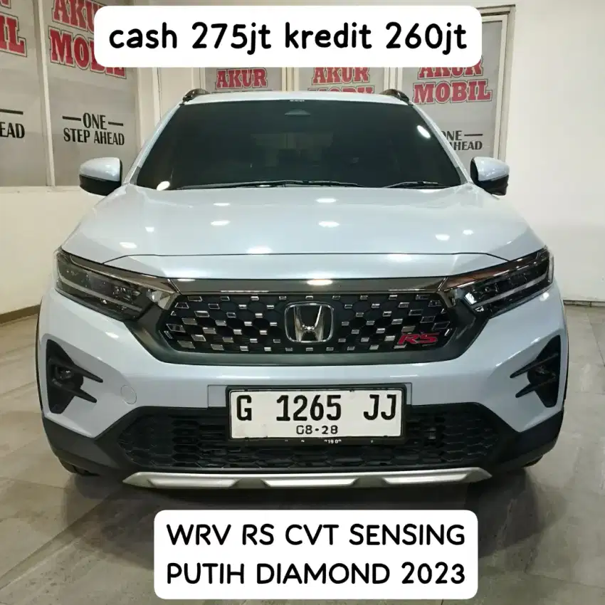 HONDA WRV RS CVT SENSING 2023 PUTIH DIAMOND PAJAK PANJANG NOPOL G