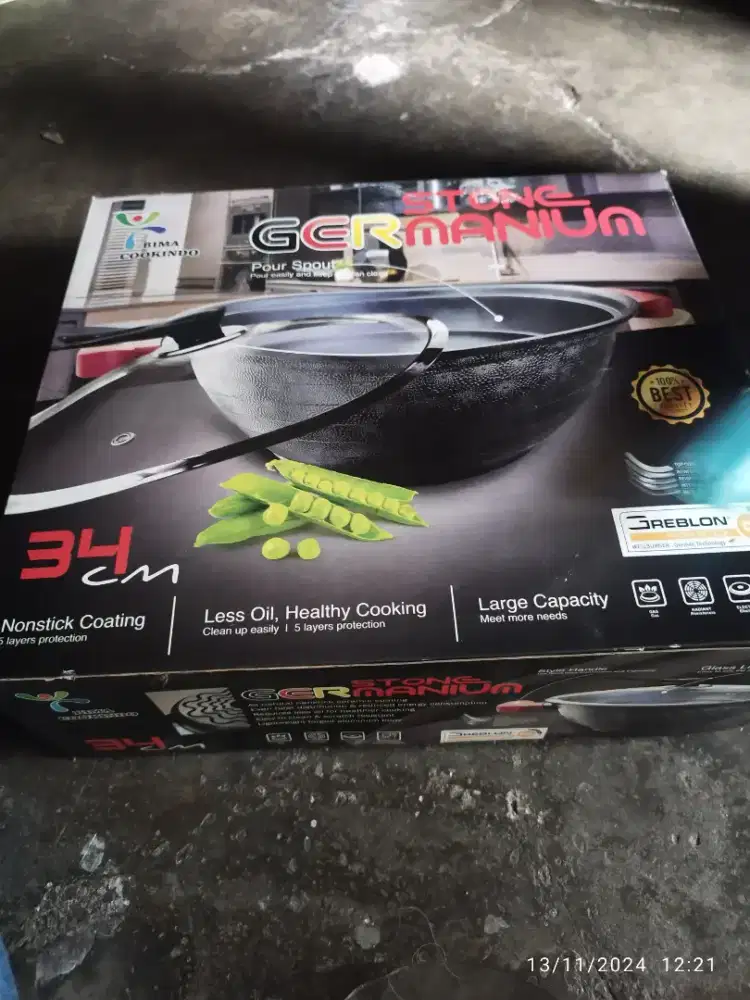 Panci bima 34cm + free wajan 30cm