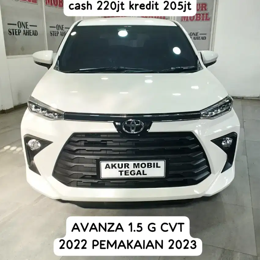 DP 35JT ! NEW AVANZA 1.5 G CVT  FACELIFT 2022 pemakaian 2023 FUL ORI