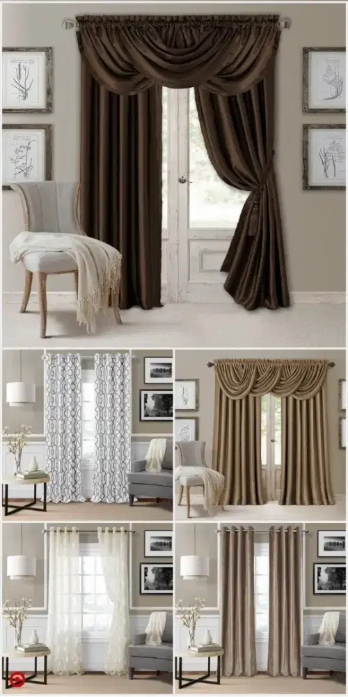 Jual gordyn gorden tirai vertikal roll blind jasa wallpaper dinding vi