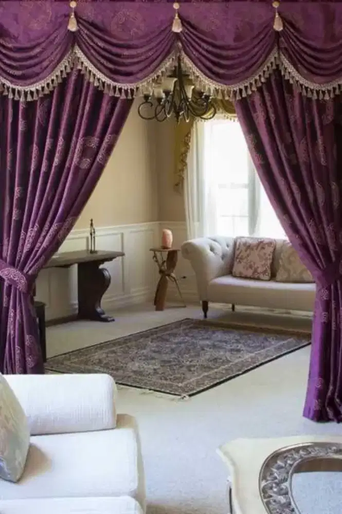 Jual gordyn gorden tirai vertikal roll blind jasa wallpaper dinding vi