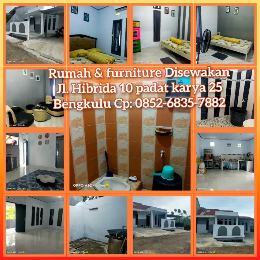 Rumah& fasilitas  free wifi ditengah kota Bengkulu