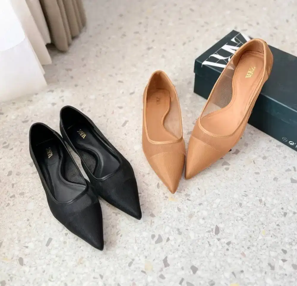 Flat Shoes Zara Ori UK 37