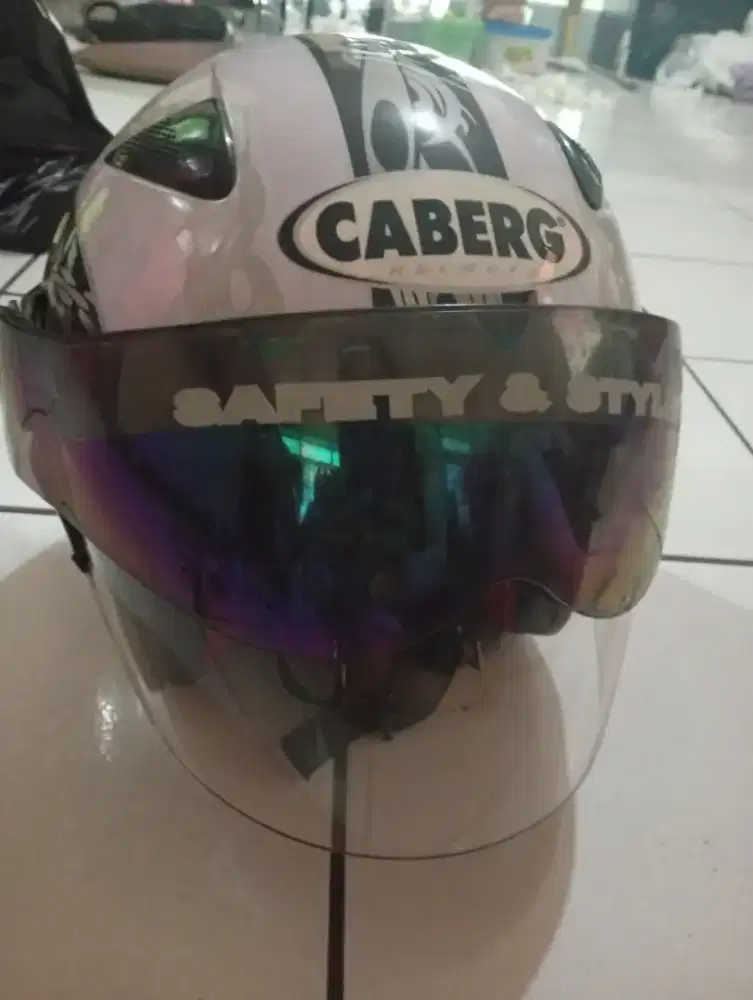 Helm caberg Diablo dobel visor mulus