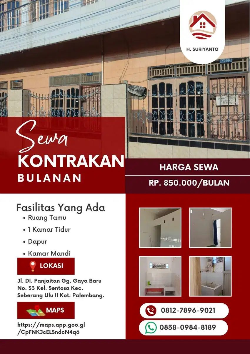 Sewa Kontrakan Bulanan/Tahunan