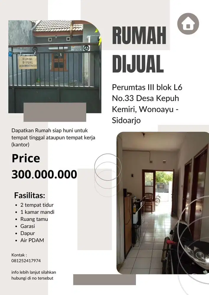 Rumah Dijual Daerah Sidoarjo