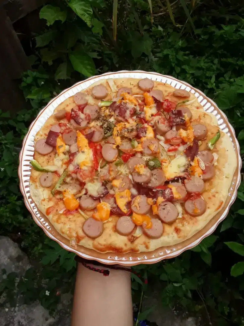 Pizza mini dan soes manis