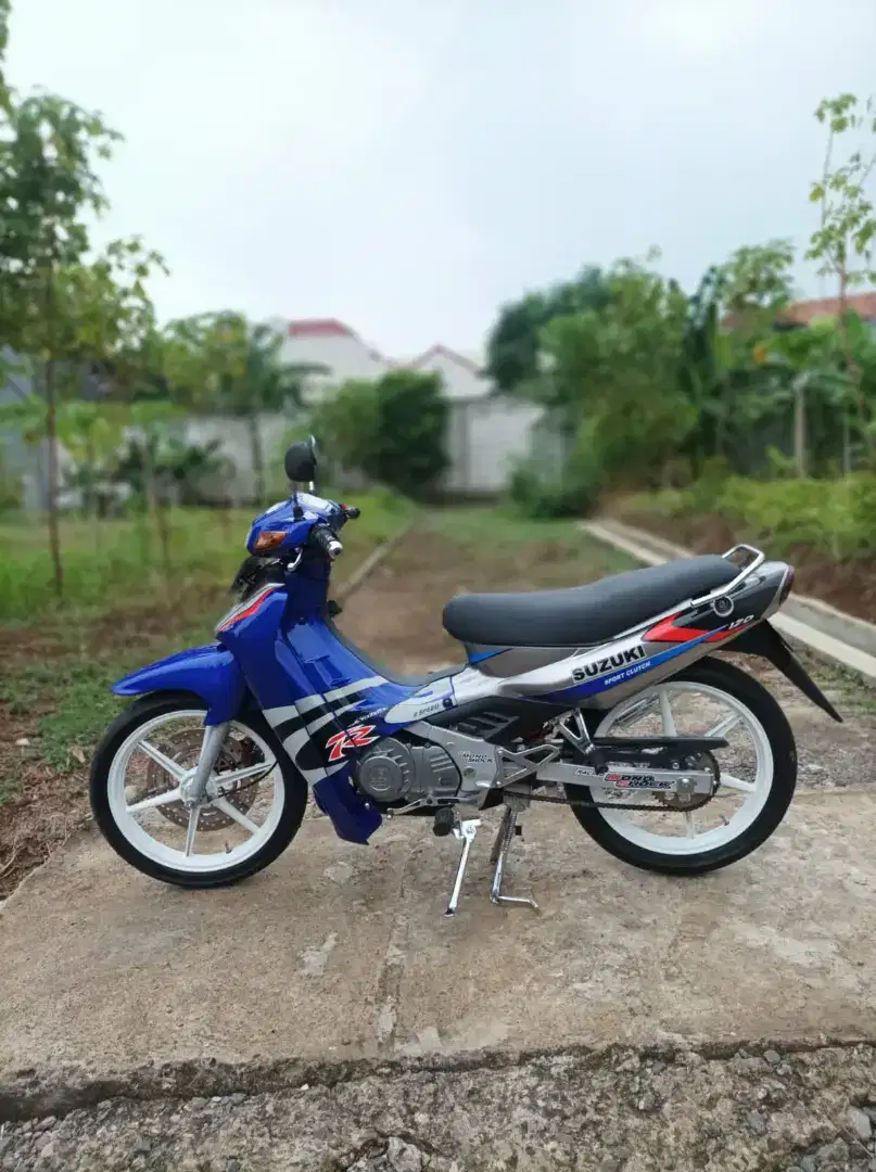 Satria Lumba 2 Tak 2003 biru silver