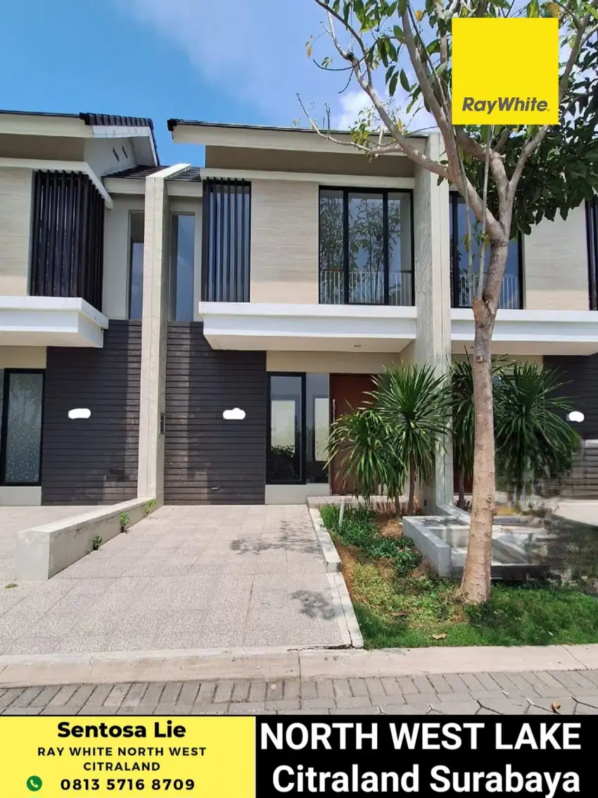 Rumah North West Lake Citraland MURAH Rp.800 juta Modern 2 Lantai