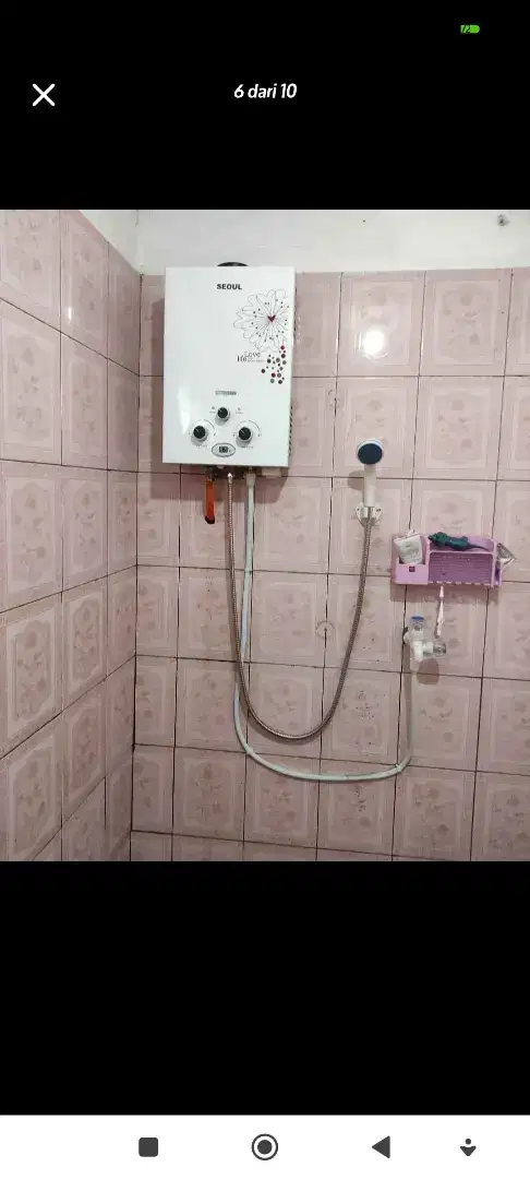 Water heater gas tanpa listrik garansi 3tahun