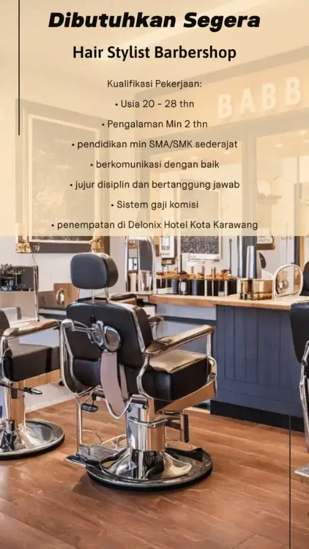 lowongan pekerjaan Barbershop