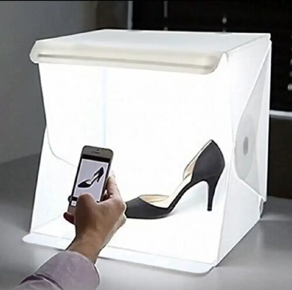 Photo Studio Box Folding ( kotak tempat foto portable with LED) murah