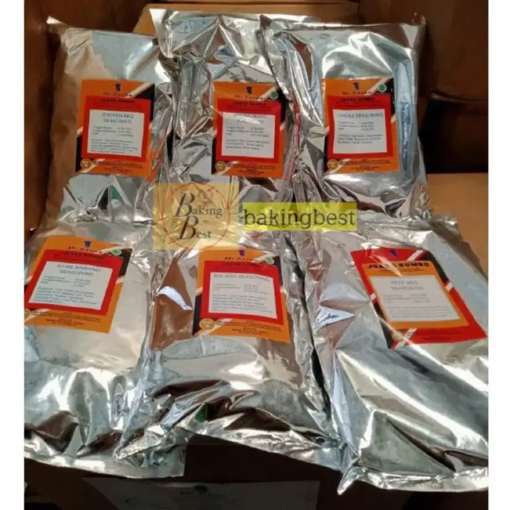 BUMBU SEASONING  1 KG RASA BALADO,KEJU,BBQ AYAM SAPI JAGUNG,R . LAUT