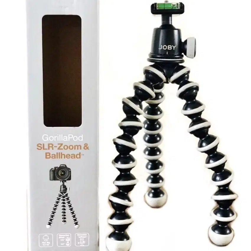 GorillaPod Joby SLR-Zoom & Ballhead Stand Kamera Mirrorless dan iPhone