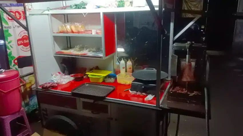 Jual Gerobak Multifungsi bekas Kebab Burger