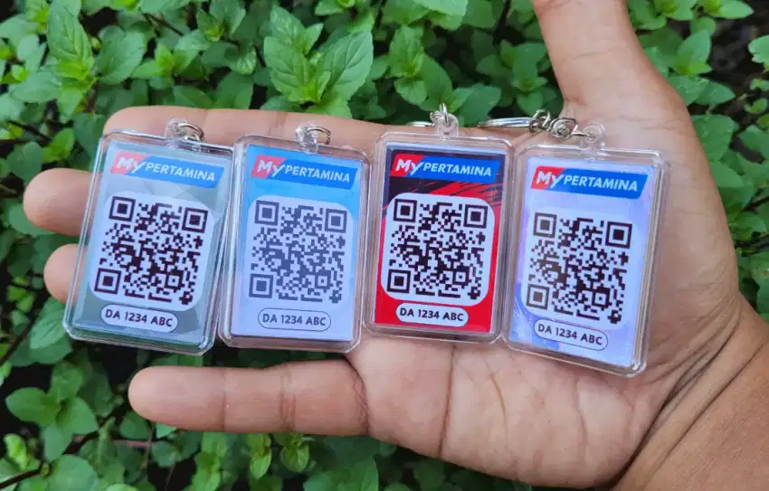 Gantungan Kunci Mypertamina my pertamina QR code praktis kartu