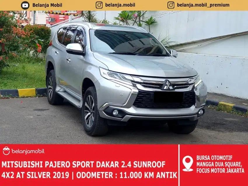 [KM ANTIK 11RB] Mitsubishi Pajero Sport Dakar 2.4 AT Silver 2019/2020