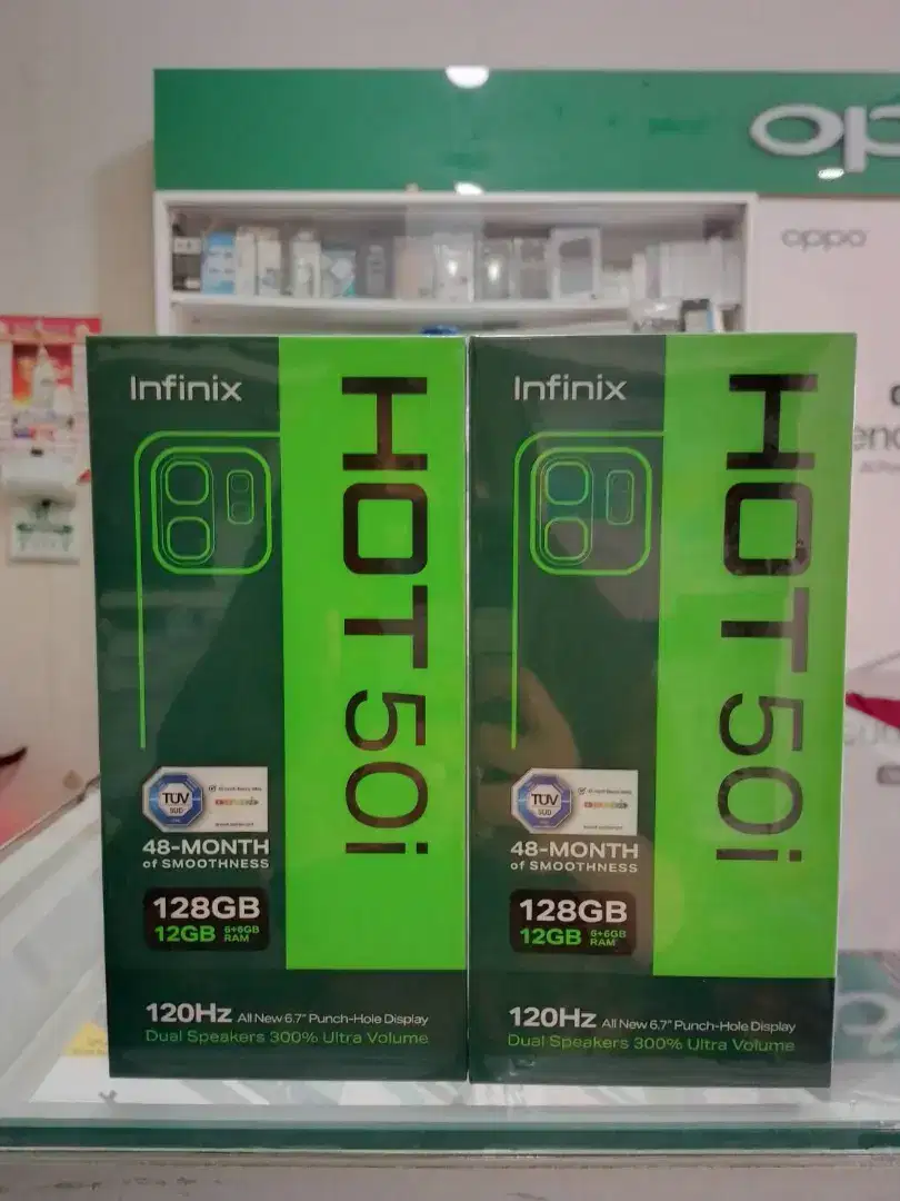 HP INFINIX HOT 50I 6+6/128GB GARANSI RESMI 100%