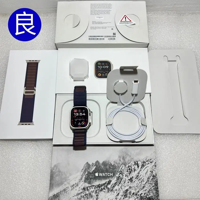 Apple Watch Ultra Gen 2 iBox Indigo Alpine Loop L Fullset Mulus