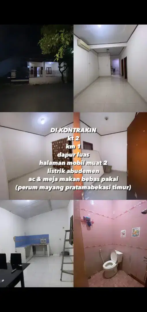 Rumah di sewakan di kota bekasi