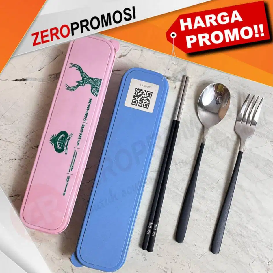 Souvenir Set Alat Makan Stainless Besar untuk Acara Istimewa Anda