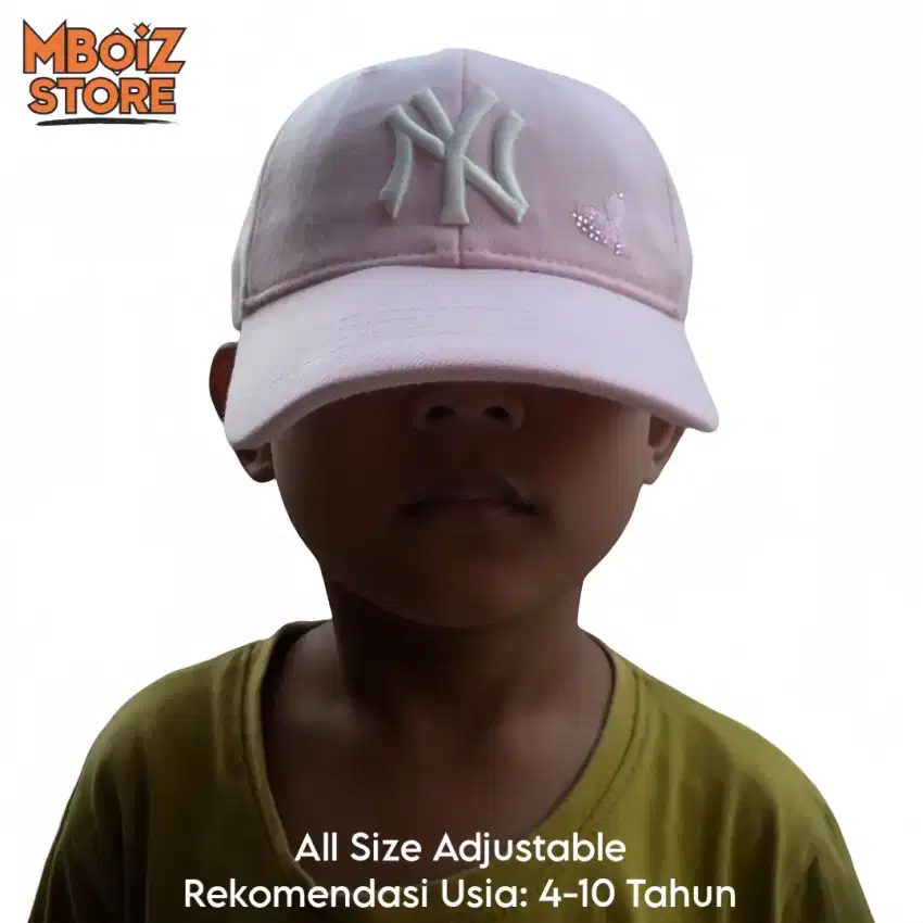 Topi anak NY pink ( PROMO 200 RIBU DAPAT 3 PCS )