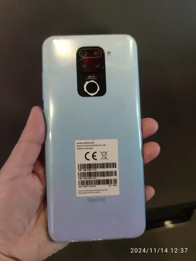 Xiaomi redmi note 9 blue fulset 4/64