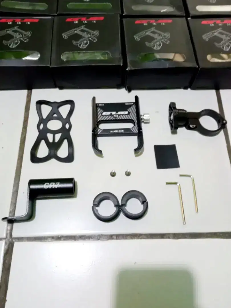 Holder stang GUB P30 + bracket (Kondisi baru)