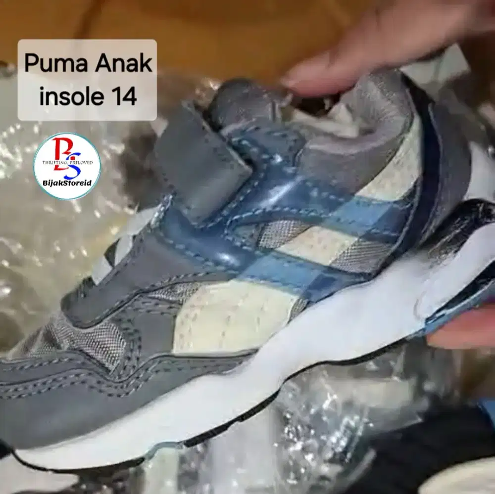 Sepatu Anak Puma insole 14 Preloved