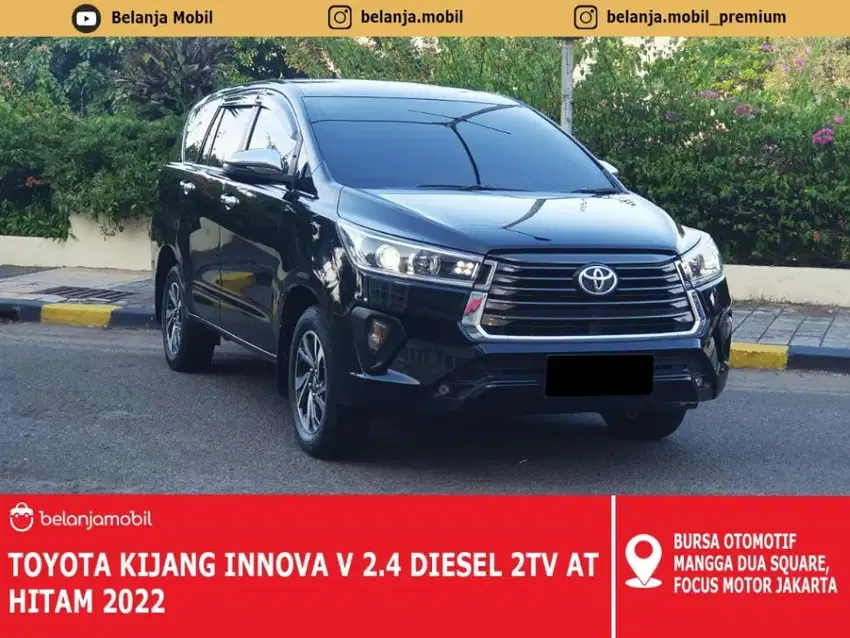 [2 TV] Toyota Kijang Innova V 2.4 Diesel AT Hitam 2022/2023