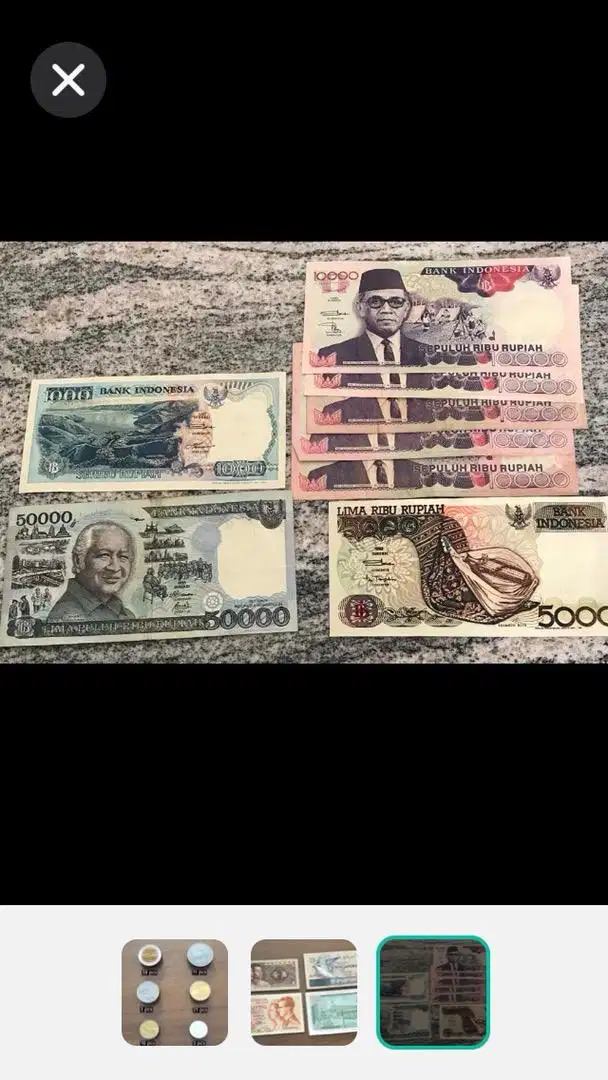 Koleksi uang rupiah lama