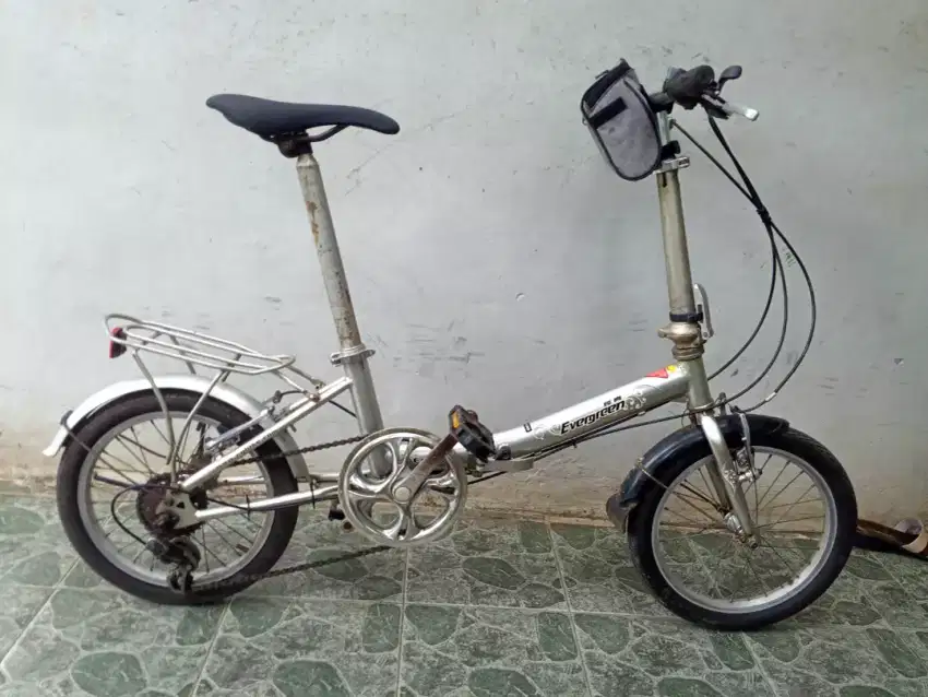 Merk EG bahan Cromoly cetak 16 dg 6speed. Lancar semua. Tt speda bsa