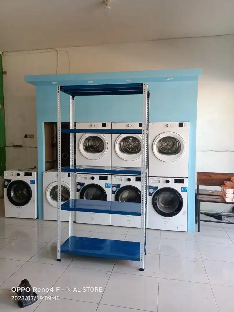 Rak Besi T200xP100xL40 5 susun - Rak Toko - Rak Gudang - Rak Kantor