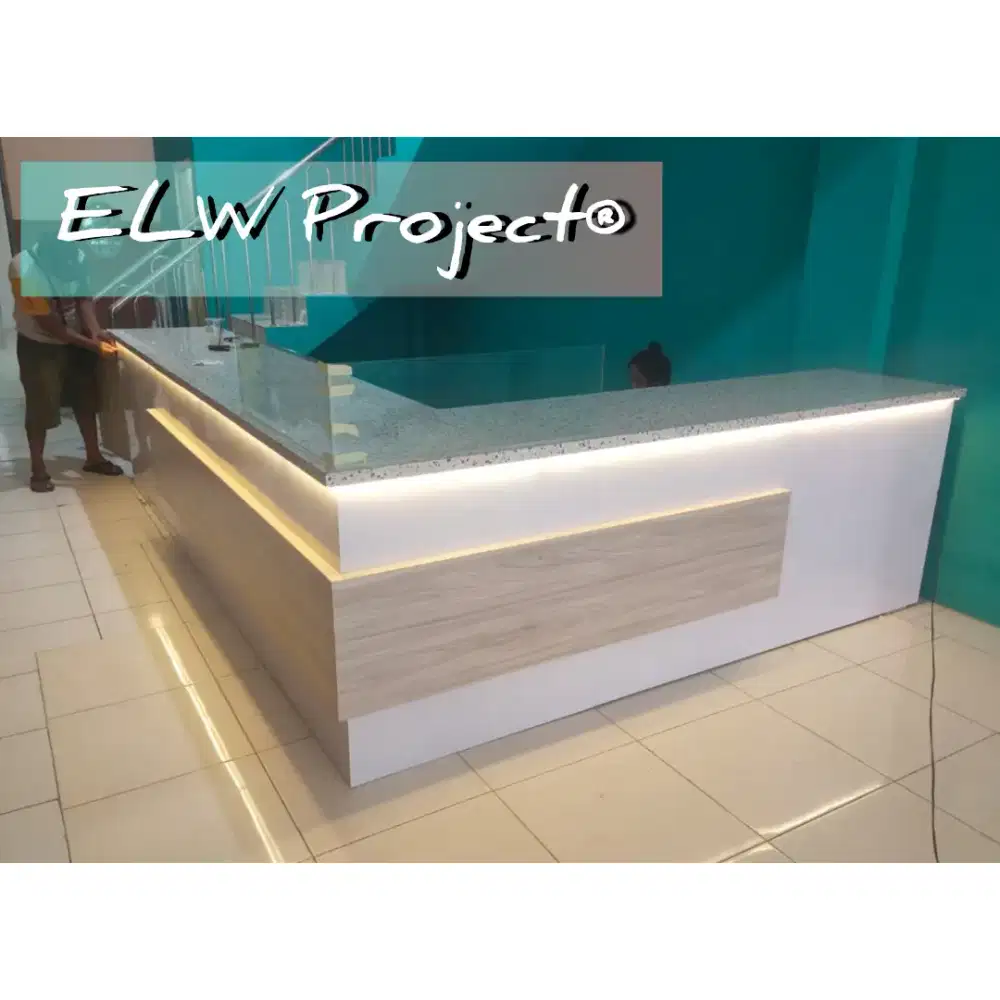 Kitchenset Meja Kasir Meja Makan Hpl Jati Semua Perlengkapan Interior