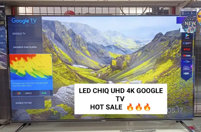 LED 50 INCH CHIQ 4K UHD GOOGLE TV - 50G7P PRO