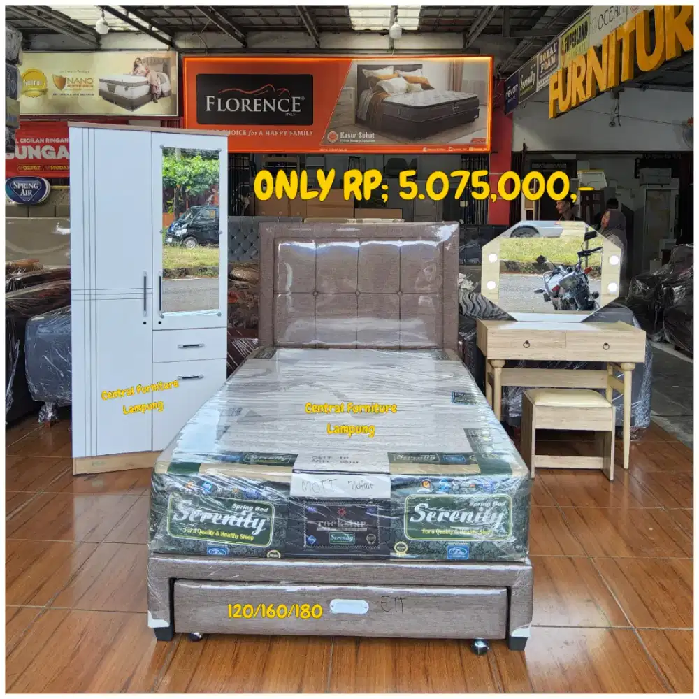 PAKET KAMAR SET ANAK LENGKAP UK 120